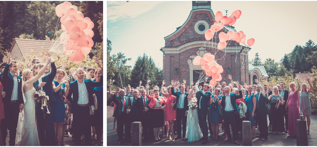 Nach der Gratulation folgt das Gruppenfoto. Luftballons sind immer ein schönes Highlight, das die